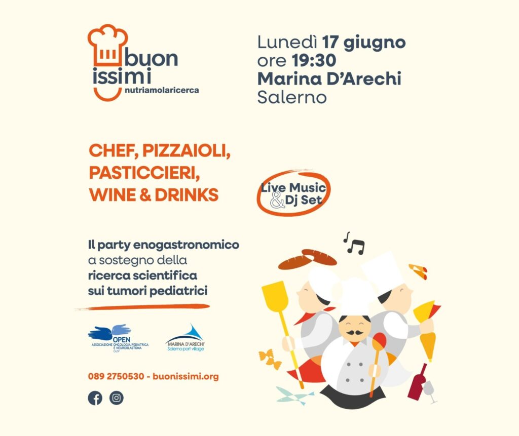 A Salerno c'è “Buonissimi”, l'evento a sostegno della ricerca scientifica