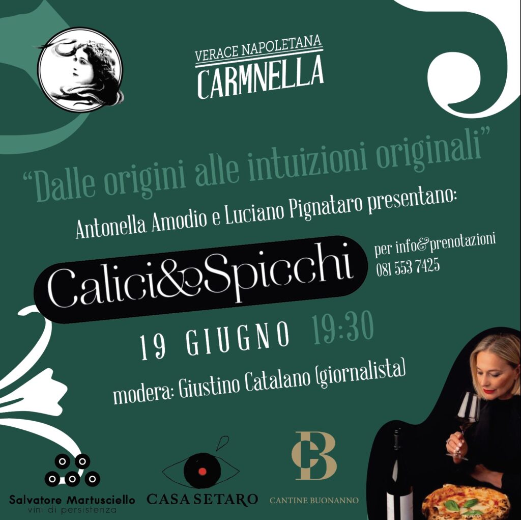 Da Carmnella si presenta Calici&Spicchi, il libro sull'abbinamento cibo/vino.