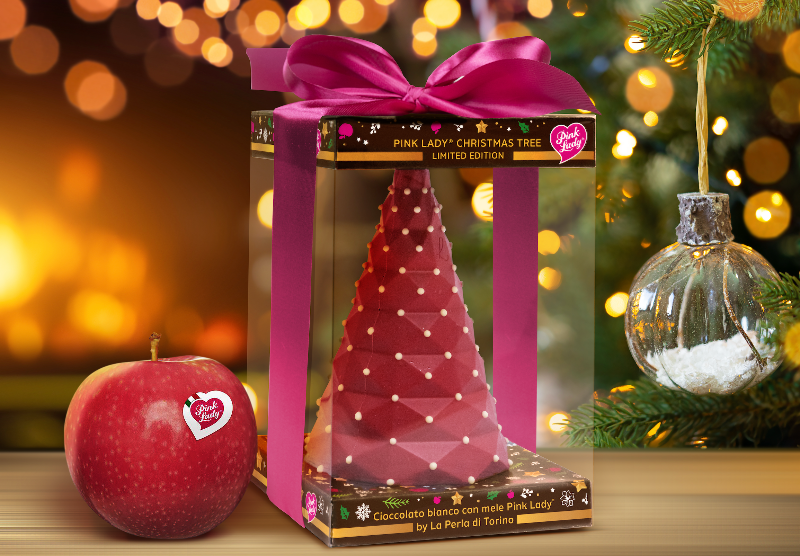 Un Natale in rosa tra gusto e artigianalità con il "Pink Lady® Christmas Tree"